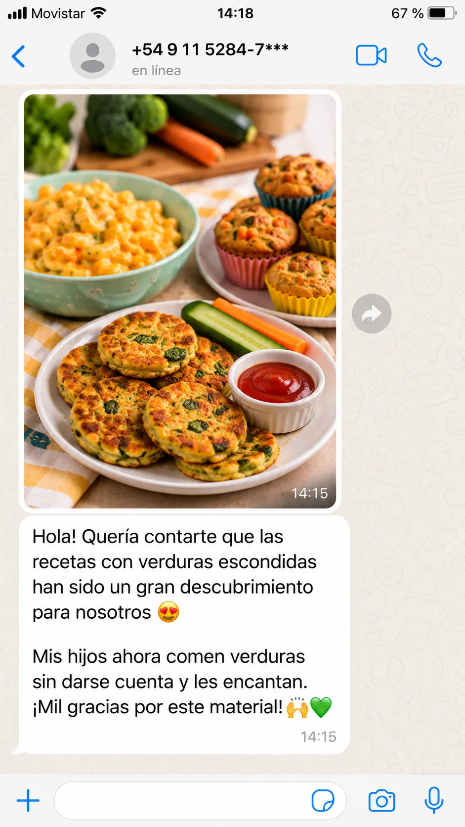 Mensaje de una mamá: con las recetas de verduras escondidas sus hijos comen verduras sin darse cuenta