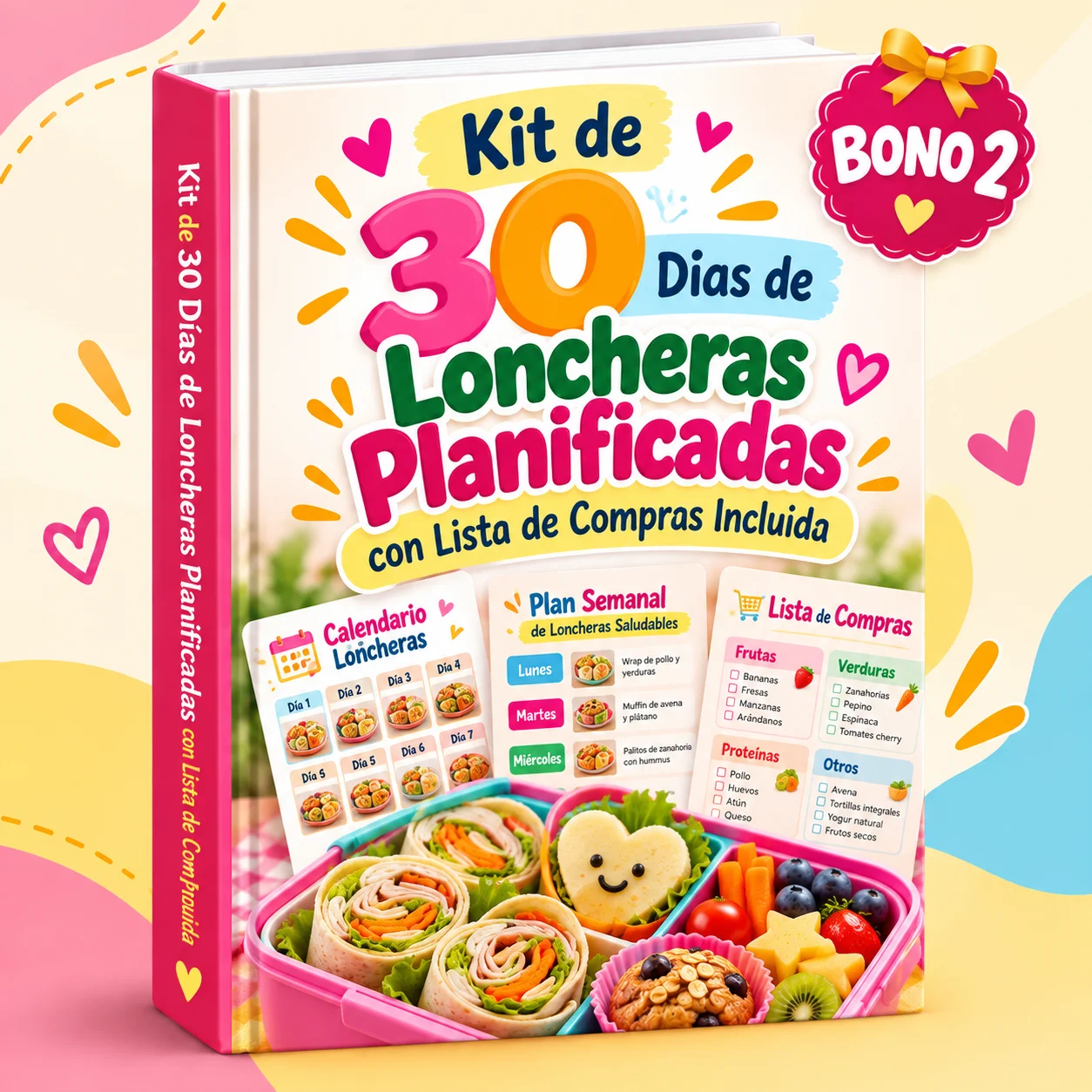 Bono 2: Kit de 30 Días de Loncheras Planificadas con Lista de Compras Incluida